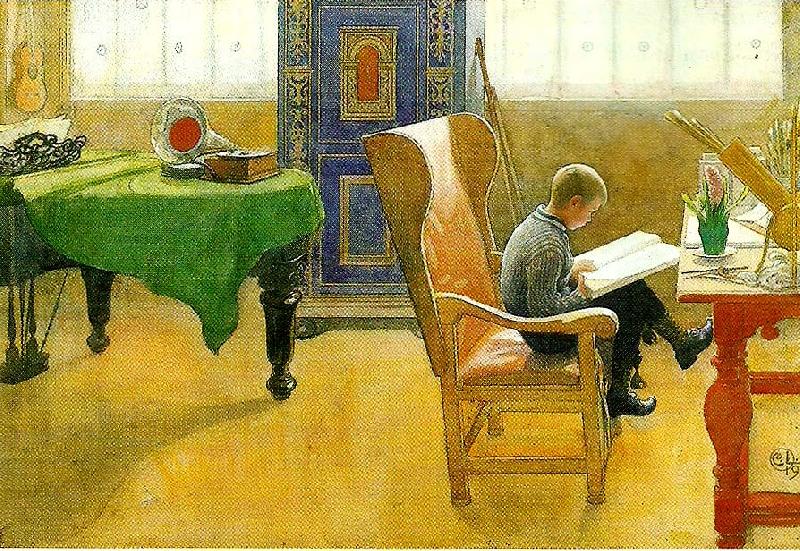 Carl Larsson Esbjorn i lanstolen oil painting image
